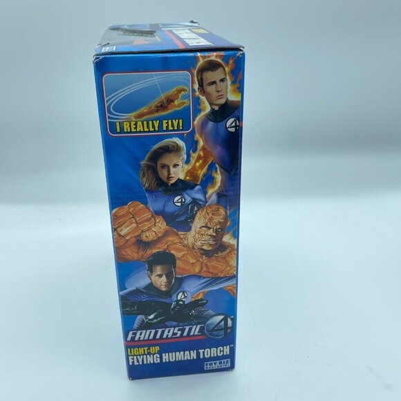 Fantastic 4 Light Up Flying Human Torch Action Figure - Picture 9 of 9